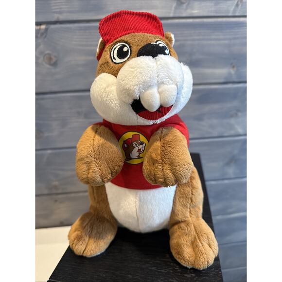 Buc-ees Beaver Mascot 10” Plush Jaag TShirt Bucky Bucees Stuffed Animal Plushie - Picture 2 of 6